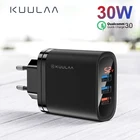 Устройство для быстрой зарядки KUULAA, 30 Вт, USB 3,0, QC3.0, QC