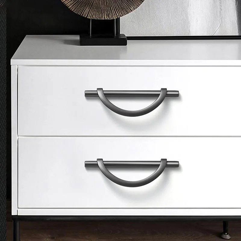 semi circular modern cabinet handle wardrobe kitchen cupboard luxury cabinet door handles drawer pulls furniture handles free global shipping