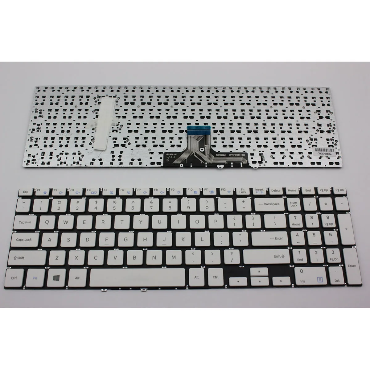 

for Samsung Laptop Keyboard 500R5H 500R5H-Y07 500R5K 500R5L NP500R5H NP500R5K US White