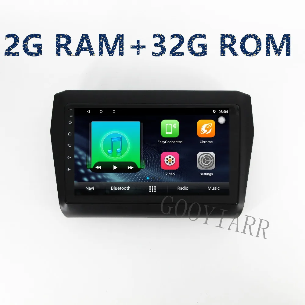 1din 9 дюймовый автомобильный радиоприемник четырехъядерный Android GPS навигация