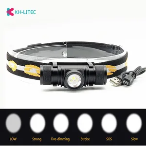 Светодиодный налобный фонарь CREE XM l2 с USB, водонепроницаемый налобный фонарь, светодиодный налобсветильник фонарь с аккумулятором 18650, налобный фонарь, светильник онарь для кемпинга