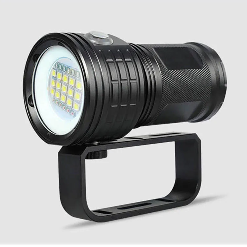 Светодиодный фонарик для дайвинга Подводное видео Освещение фонарь фотосъемки