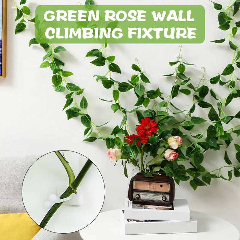 

10 Pcs Plant climbing wall Self-Adhesive Fastener Tied fixture Vine Buckle Hook Garden plant wall climbing Fixed Buckle Hook