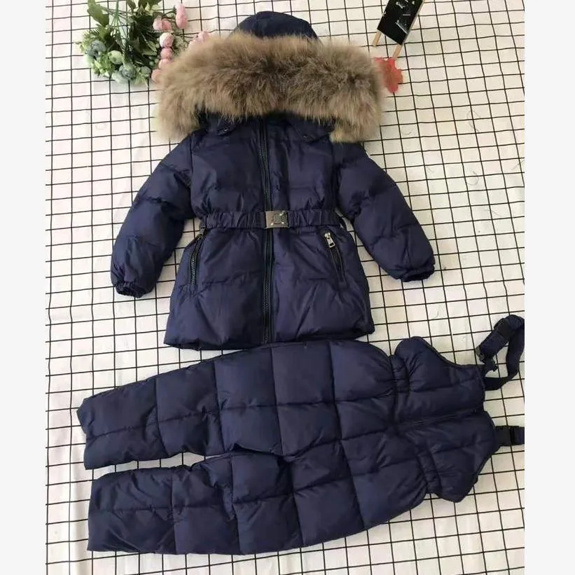 Зимние Детские теплые пуховики и штаны белое пуховое пальто с принтом пуховик