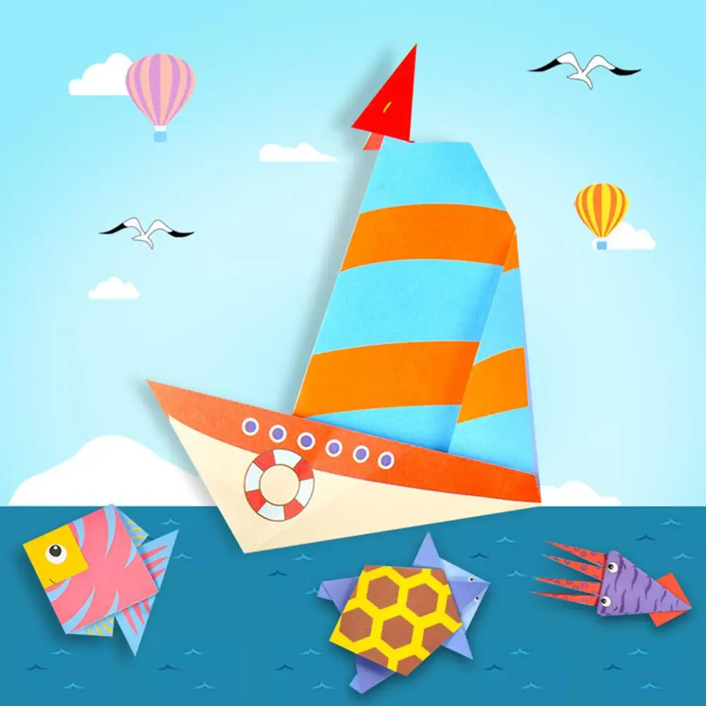 Творческая трехмерная цветная оригами ручной работы сделай сам для раннего