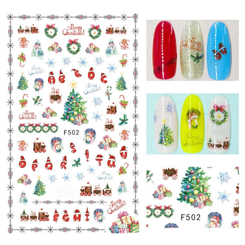Pattern 21 Наклейки для ногтей наклейки на тему Хэллоуина цветок листья 3D-Наклейки для ногтей переводные наклейки для ногтей наклейки s самодельные Украшения для ногтей профессиональные - Цвет: Pattern 21