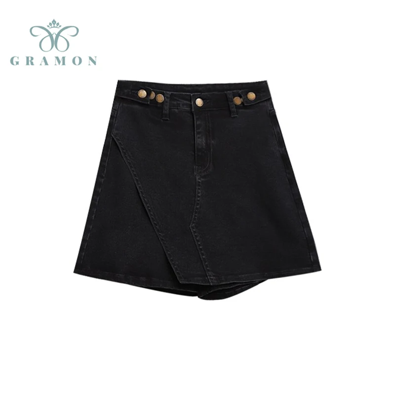 

Denim Shorts Women 2021 New Korean Style Vintage High Waist Slim Casual Solid Color Plus Size Jeans Short Female Streetwear