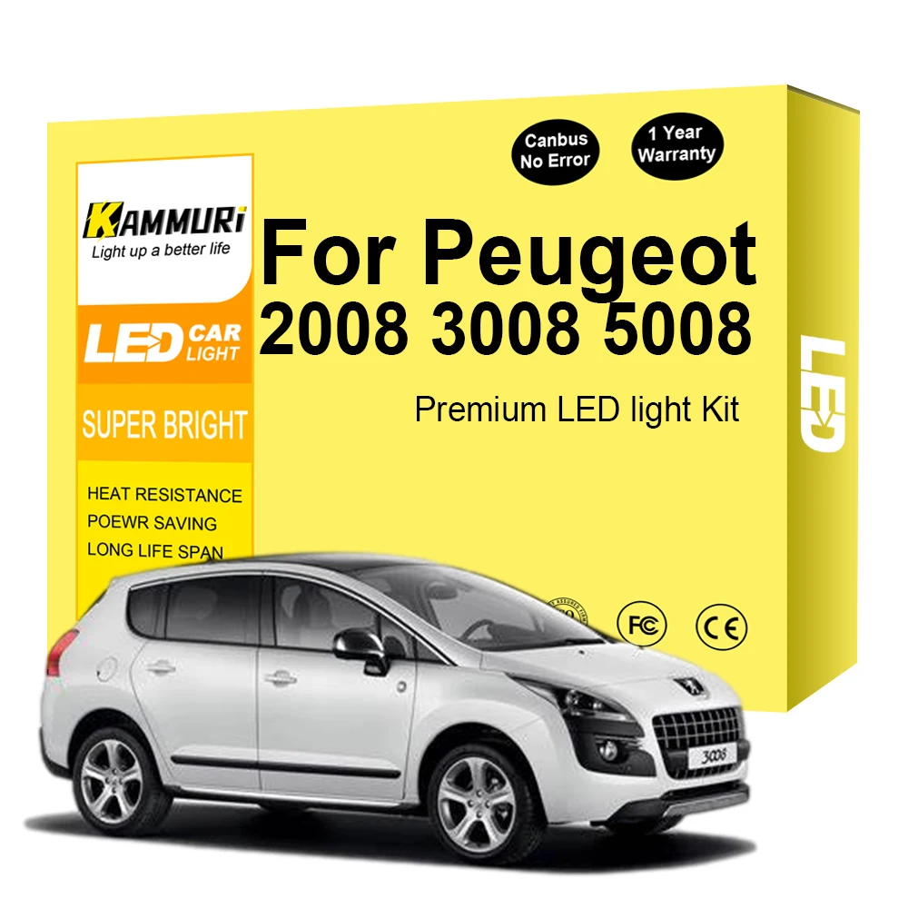 

Светодиодный светильник Canbus для Peugeot 5008 4008 2008 3008 4007 806 807 Bipper Boxer Expert Partner Rifter Traveler Комплект освещения салона автомобиля