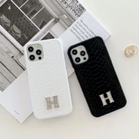 new trendy brand snakeskin pattern leather phone cover for iphone 11 12 13pro max x xs xr 6 7plus luxury apple phone case