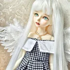 BJD SD 13 14 16 18 кукольный парик для мужчин и кукла женщина, высокотемпературное волокно, аккуратные челки длинные прямые волосы 24 цвета
