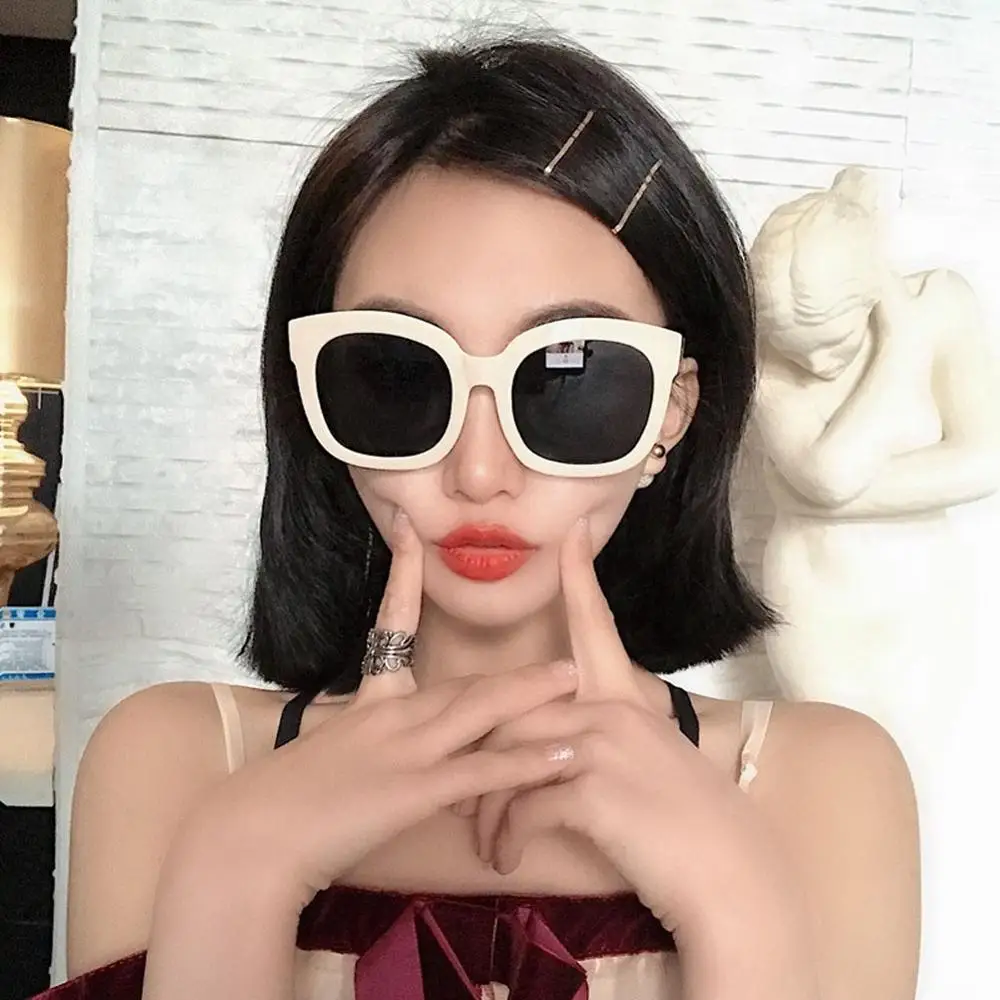 Женские и мужские большие квадратные солнцезащитные очки с широкой оправой