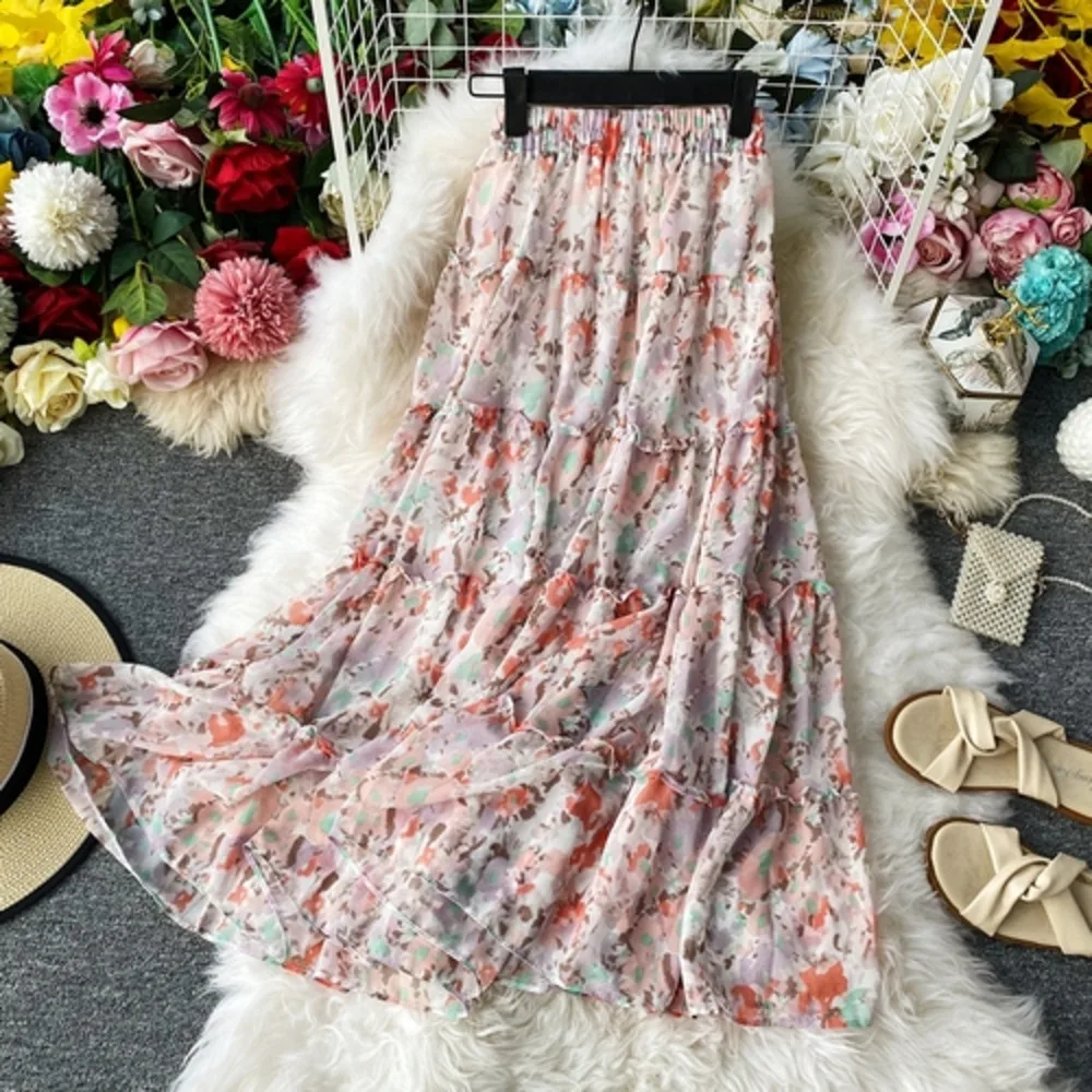 

2020 new fashion women's clothing Print skirts womens plaid skirt