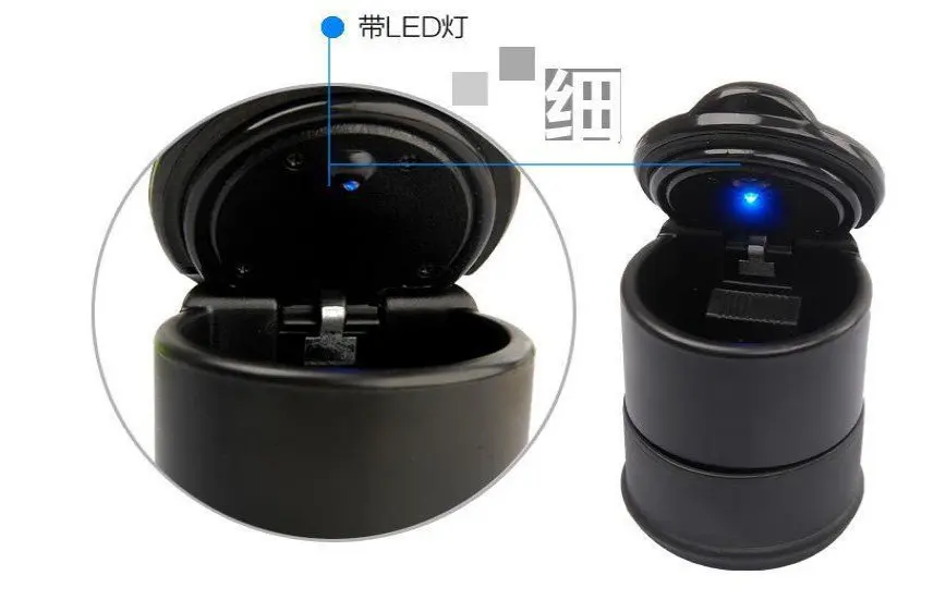 1 шт. Новый светодиодный светильник автомобильная пепельница мусорная монета