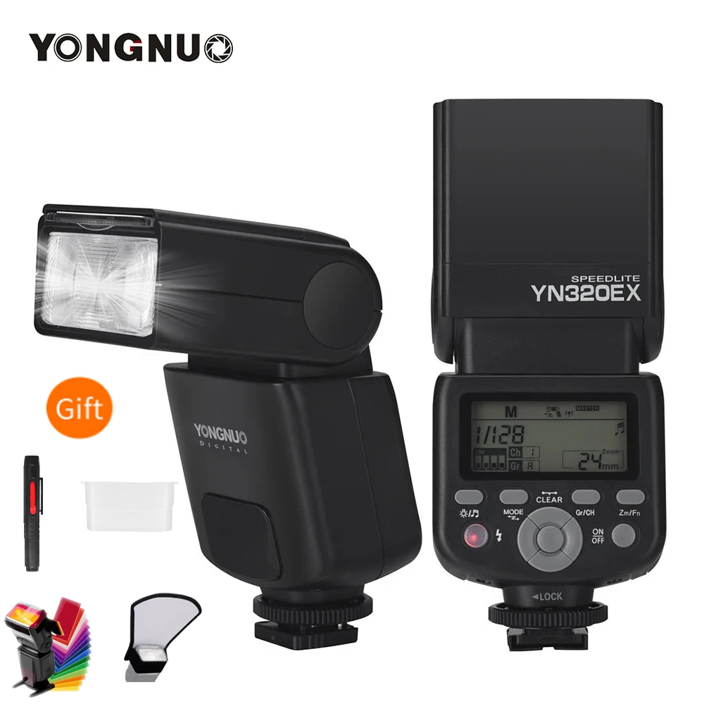 YONGNUO YN320EX Беспроводная ttl камера вспышка Master Slave Speedlite 1/8000s HSS GN31 5600K для sony A7/A99/A77 II/A6000/A6300/A6500
