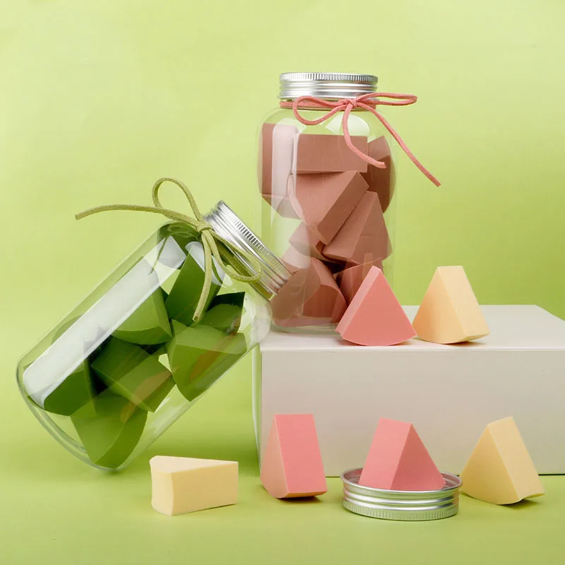 12 шт/банка Косметическая основа губка красота яйцо коньяк консилер слоеный сухой