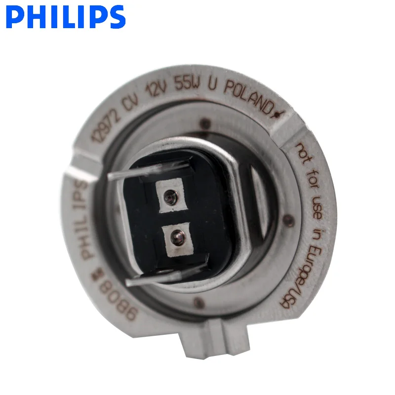 Philips H7 12V 55W Crystal Vision 4300K яркий белый светильник, галогенные лампы, автомобильный головной светильник, стильный вид, устойчивый к ультрафиолетовому излучению 12972 CVSM, пара