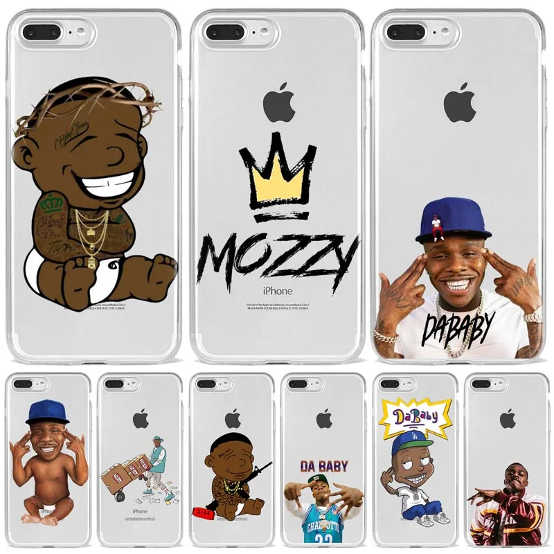 Мягкий прозрачный силиконовый чехол DaBaby Suge Rapper для iPhone Xr Xs 11 12Pro Mini Max X 8 7 6 6splus SE