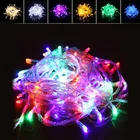 100 м гирлянда, Рождественские огни, уличная гирлянда, светодиодная гирлянда, сказочные огни для свадьбы, сада, дома, патерия, украшение на новый год 2022