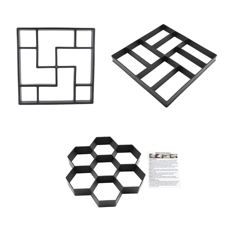 1 стиль многоразовый бетонный путь производитель форм шаговый камень