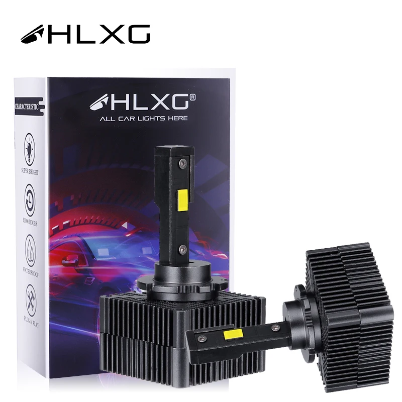 HLXG D1S светодиодный головной светильник с can bus 90W 10000LM 6000 К лампы D5S D3S D4S D4R D8S D2S D2R 12V 24V