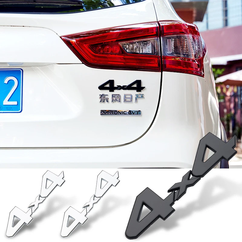 Автомобильная металлическая наклейка с логотипом 4x4 1 шт. автомобильная для