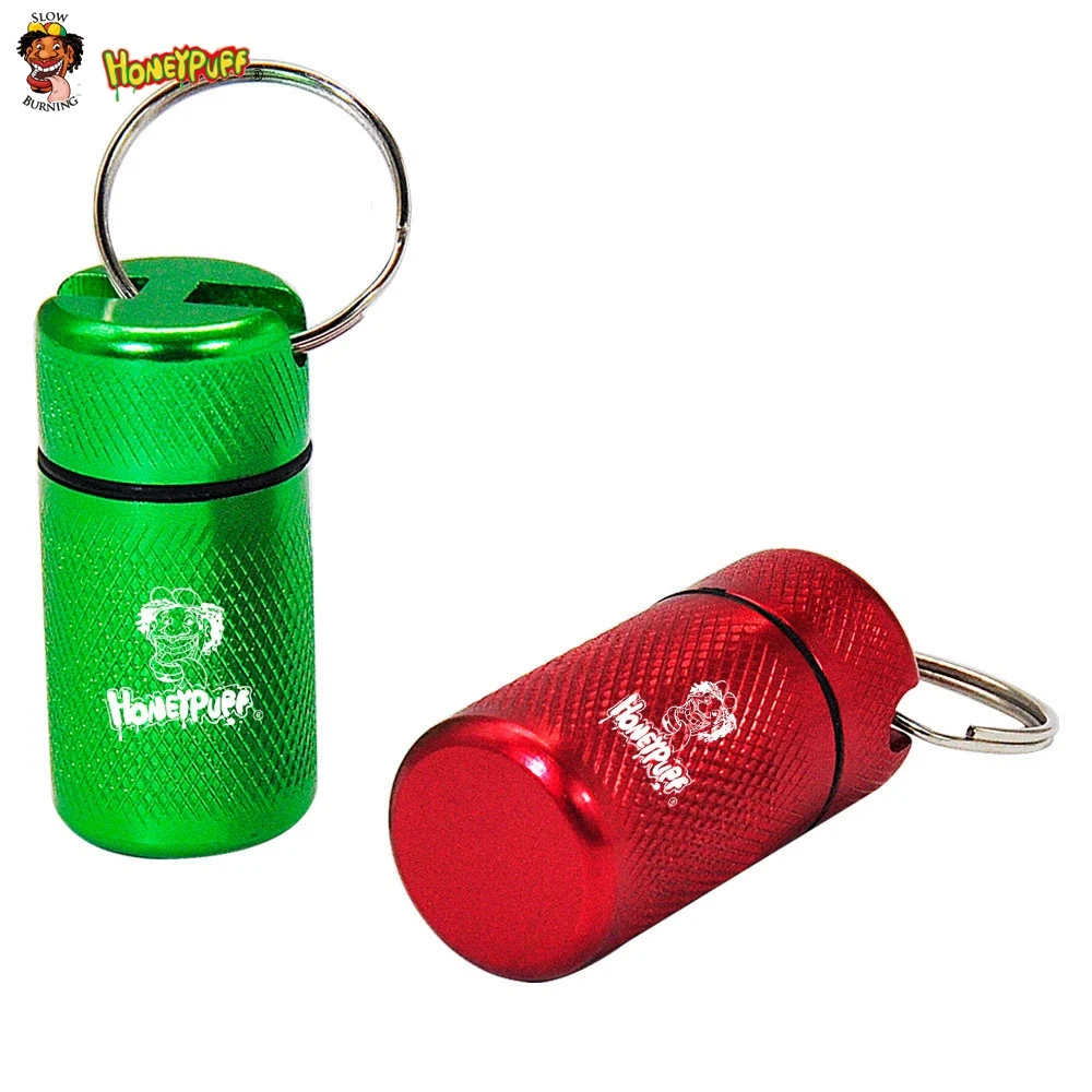 HONEYPUFF тайник банка Алюминий табака для хранения брелок контейнер металлический