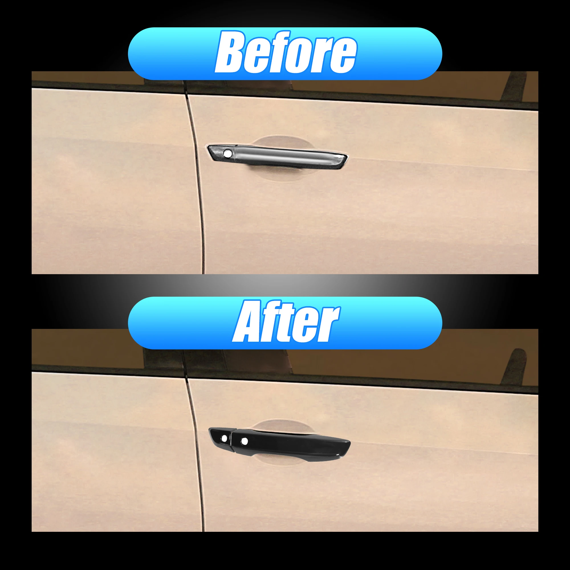 X Autohaux 8 шт. Крышка для отделки наружной дверной ручки с бесключевым доступом Honda