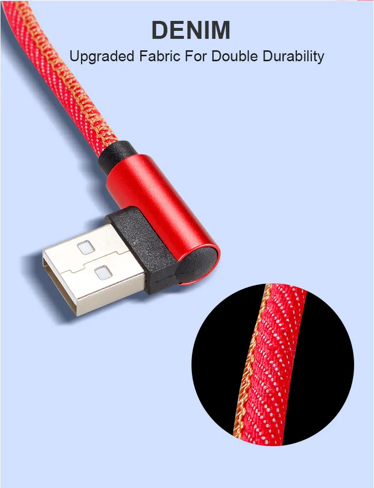 VLAMPO 1 м 2 м 90 градусов зарядный кабель зарядное устройство Micro usb type-C Быстрая зарядка для samsung Galaxy HUAWEI XIAOMI type-c кабель для передачи данных