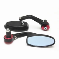 black 78 handlebar end mirrors oval classic custom side mirrors helicopter bobber cafe racer atv quad rear view mirrors