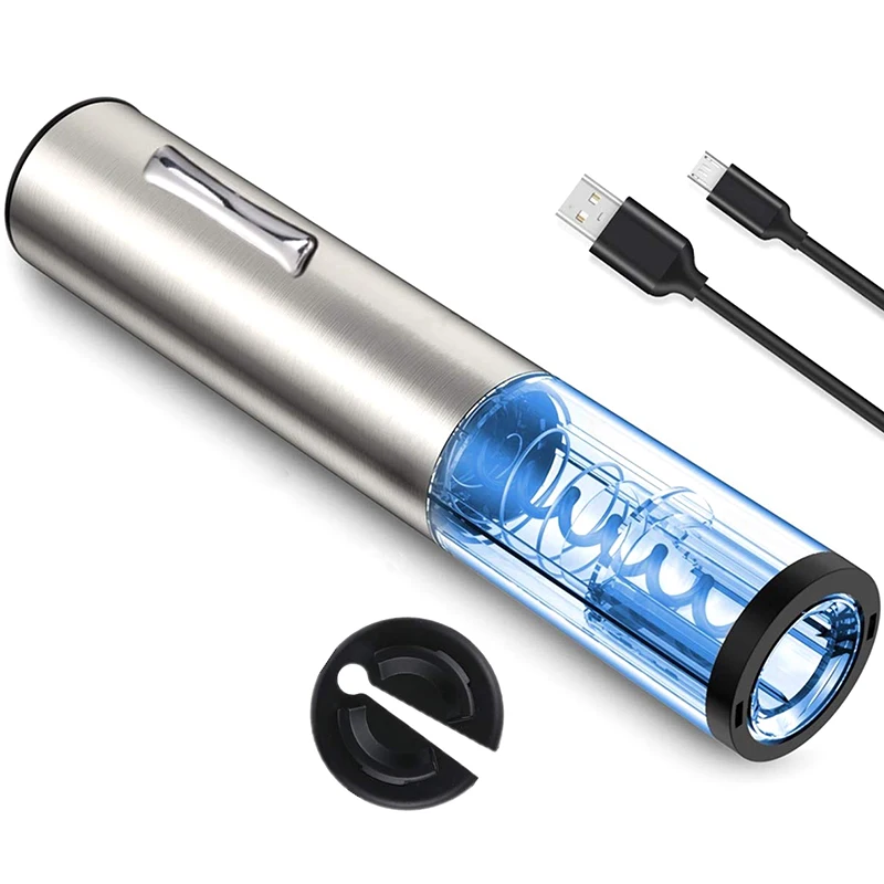 Электрический штопор для вина Аккумуляторный из нержавеющей стали