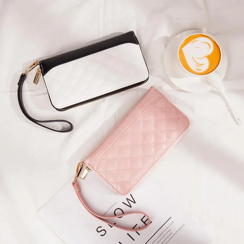 

Long Women's Wallet Clutch Bag Zipper Cards Multi Fiunction Mobile Wallet Women’ s Bag High Quality Free Shipping