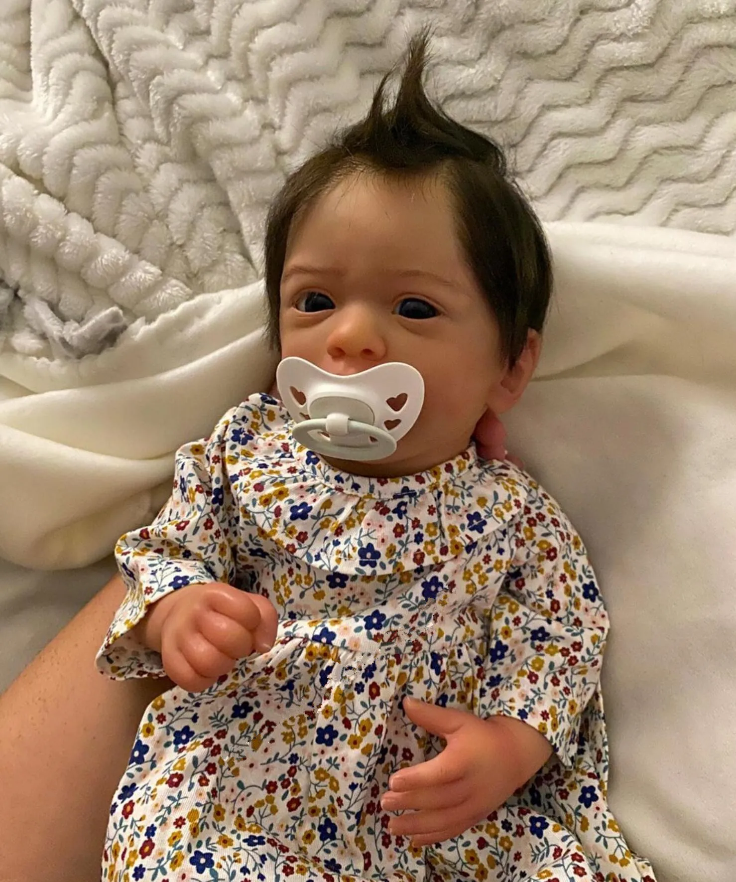 Мягкая силиконовая кукла реборн с 3D мраморной текстурой и видимыми венами