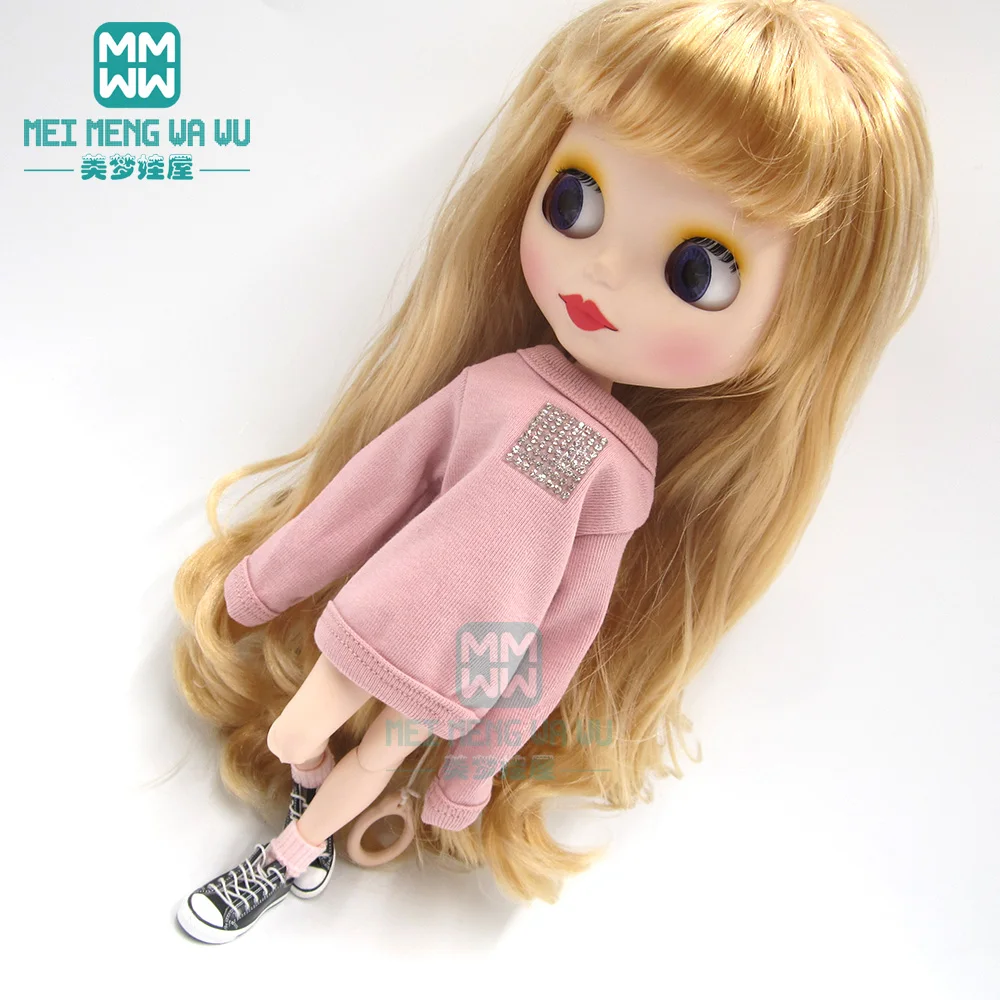 Одежда для кукол Blyth модная женская одежда белый черный коричневый темно зеленый