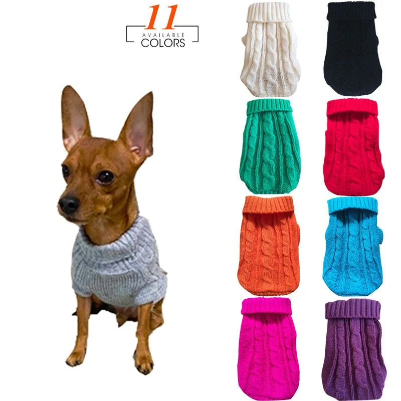 Зимняя женская зимняя одежда для маленьких собак, 11 цветов, женская одежда для кошек, мягкая футболка для собак, куртка
