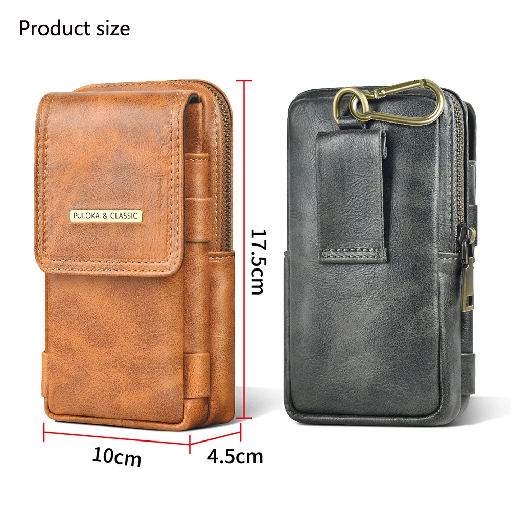 Чехол-кобура с клипсой для пояса для мобильного телефона iPhone 14 13 12 11Pro Max XS Dual Pouch мужской поясной кошелек для смартфона.