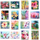 Алмазная живопись 5D сделай сам, пейзаж, полная круглая вышивка, вышивка крестиком, цветок, птица, полноразмерная Мозаика из страз, дерево