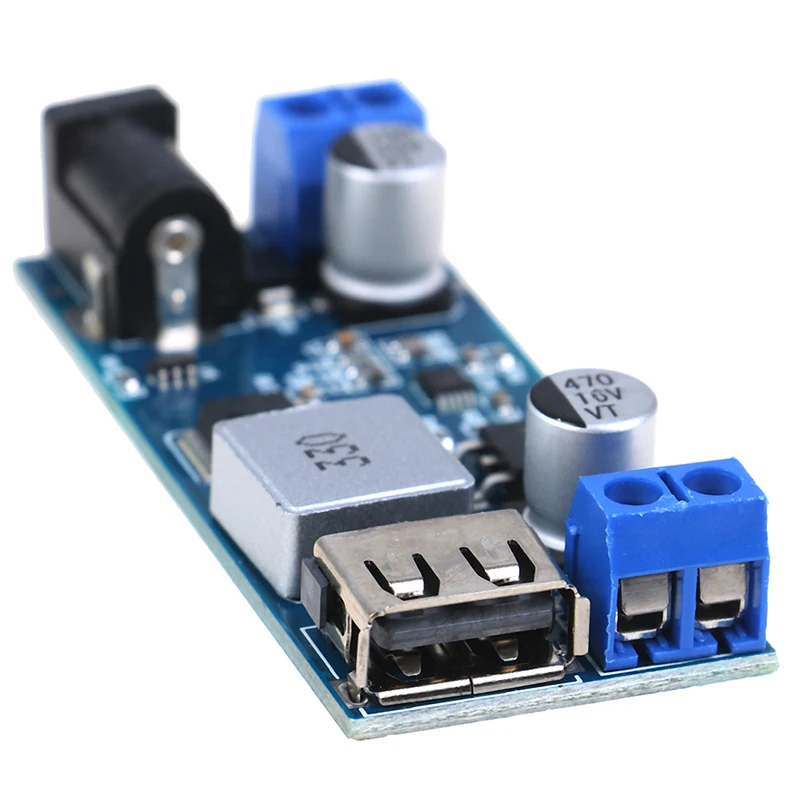 

1PCS DC-DC 24V 12V to 5V 5A Step Down Power Supply Buck Converter Adjustable USB Step-down Charging Module