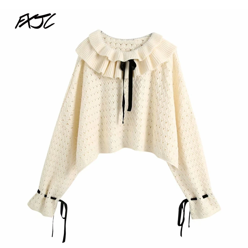 

Свитер женский трикотажный, с круглым вырезом и длинным рукавом, однотонный