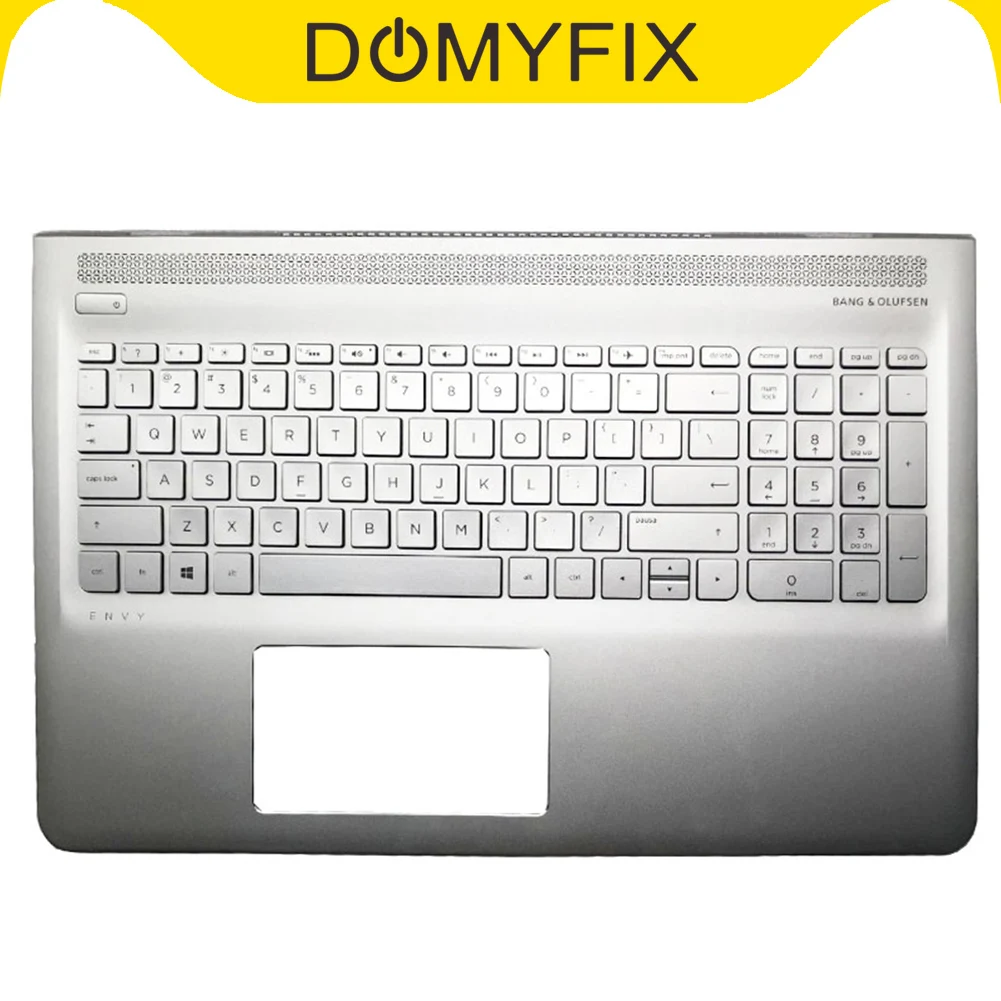 

Upper Palmrest Case Backlit Keyboard for HP ENVY 15-AS 15AS Silver 857799-001