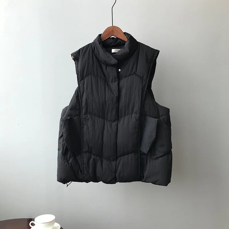 

COZOK 2021 Winter New Cotton Vest Women's Korean Loose Sleeveless Cotton Jacket 2959