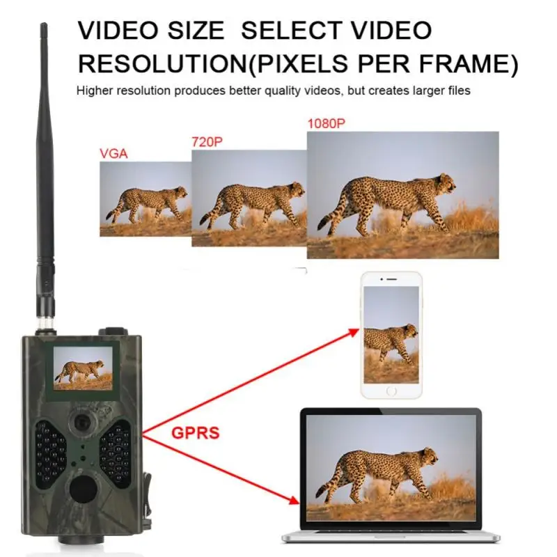 

HC330M Cellular Hunting Trail Camera 16MP Photo Traps SMTP MMS GSM 1080P Night Vision Wildlife Wireless Cameras Surveillance