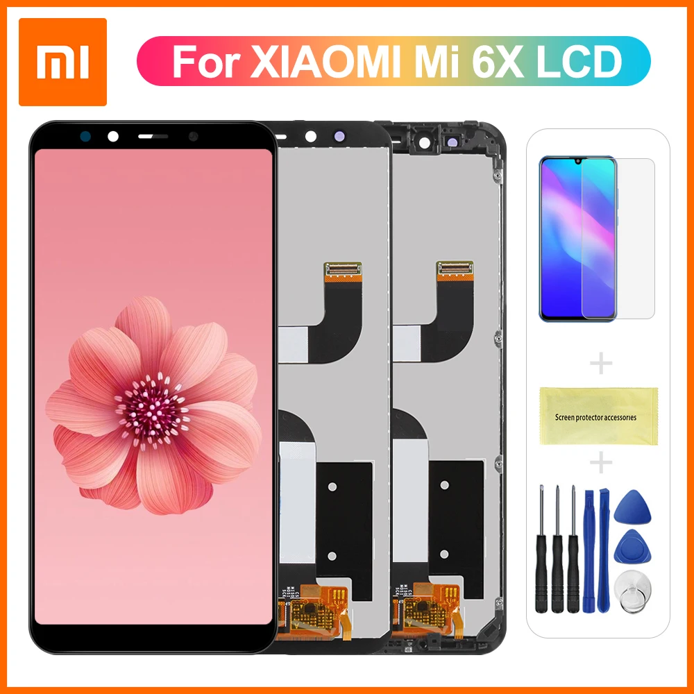 Высококачественный ЖК дисплей с рамкой для XiaoMi Mi A2 MIA2 сменный экран 6X дигитайзер