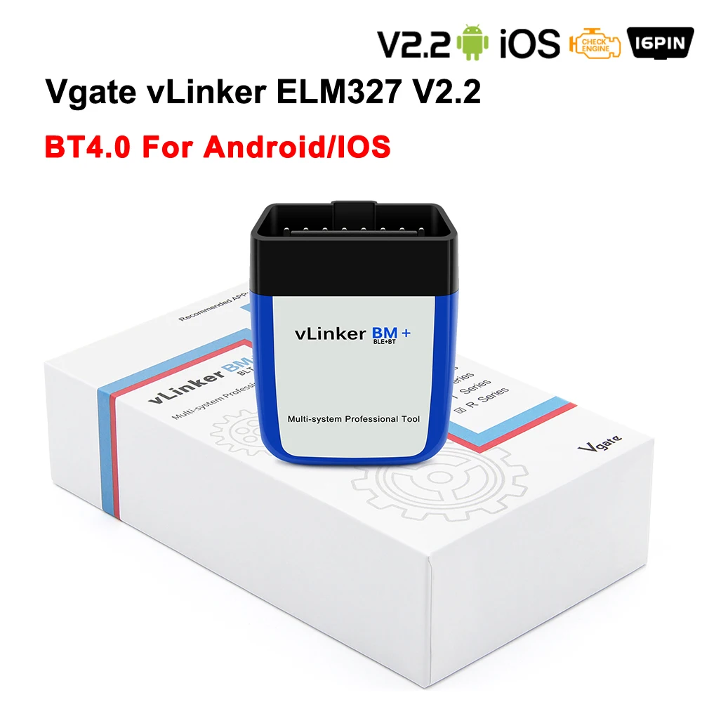 

Vgate vLinker BM ELM327 OBD 2 OBD2 для BMW Bimmercode Scan wifi Bluetooth-совместимый ODB2 Автомобильный диагностический инструмент ELM 327 V 1 5