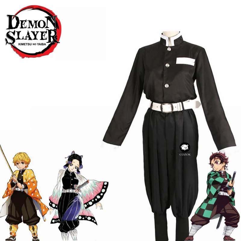 

Demon Slayer: Kimetsu no Yaiba Kamado Tanjirou Agatsuma Zenitsu Tomioka Giyuu Team Uniform Anime Customize Cosplay Costumes