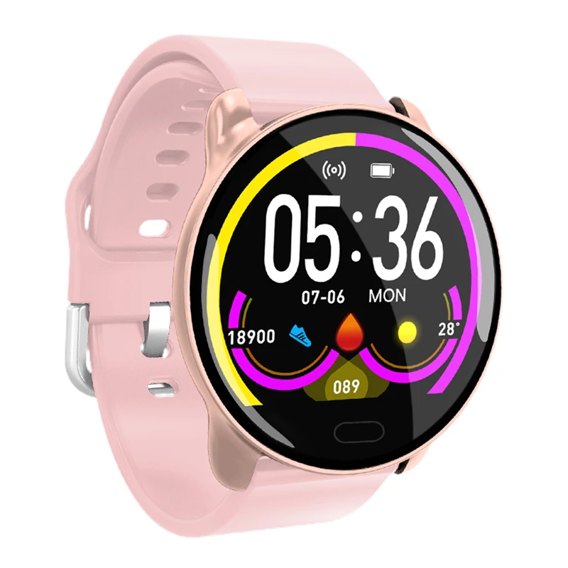 silica pink Мужские Смарт-часы IP67, водонепроницаемые Смарт-часы, кровяное давление, фитнес-трекер для мужчин и женщин, браслет для смарт-часов PK B57 - Цвет: silica pink