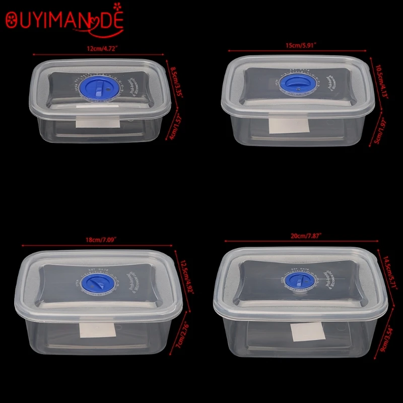 Пластиковый прозрачный многоразовый контейнер для хранения пищевых продуктов