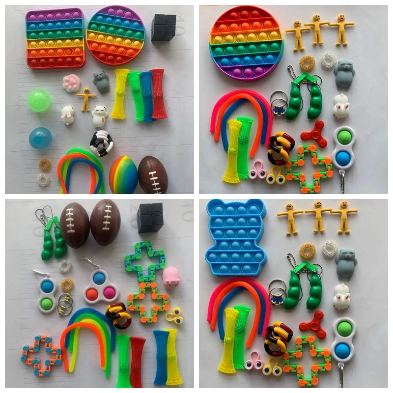 

Stretchy Strings Mesh Marble Relief Fidget Toys Anti Stress Toy Set Gift for Adults Girl Children Sensory Antistress Relief Toys