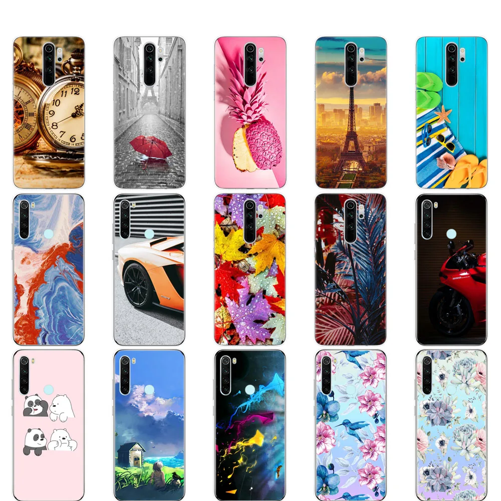 Чехол для xiaomi Redmi Note 8T силиконовый мягкий чехол из ТПУ 8 global fundas pro bumpre cute|Бамперы| |