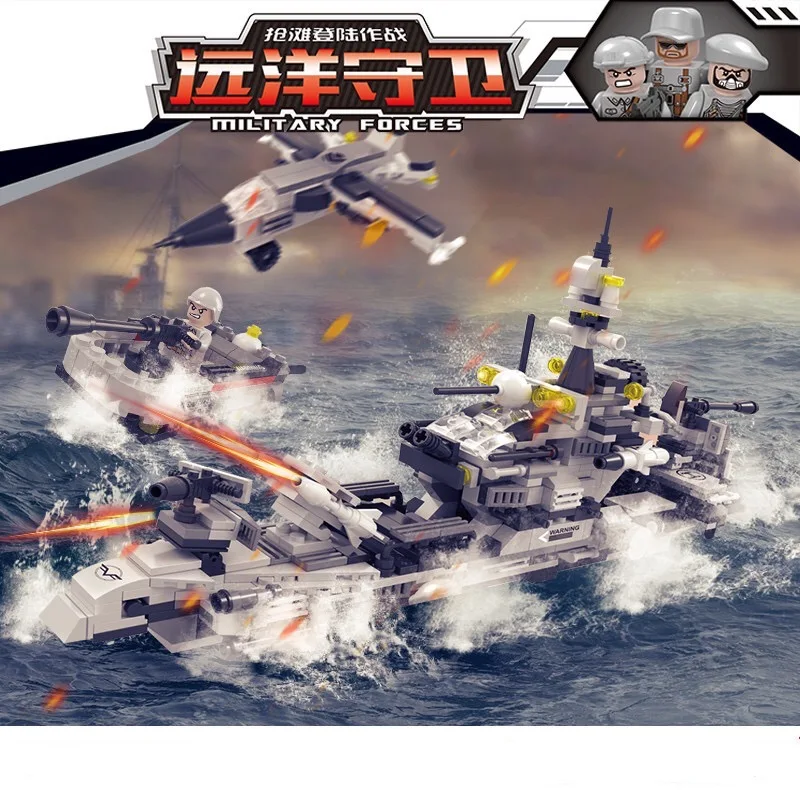 Полицейский участок строительные блоки совместимые с Legoinglys морская земля и