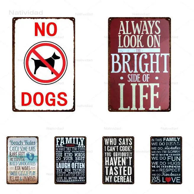 Жестяная вывеска в стиле ретро с рисунком из утюга мечта о больших никогда не